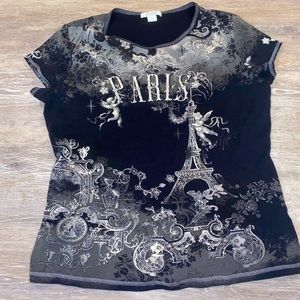 Grunge y2k shirt bedazzled